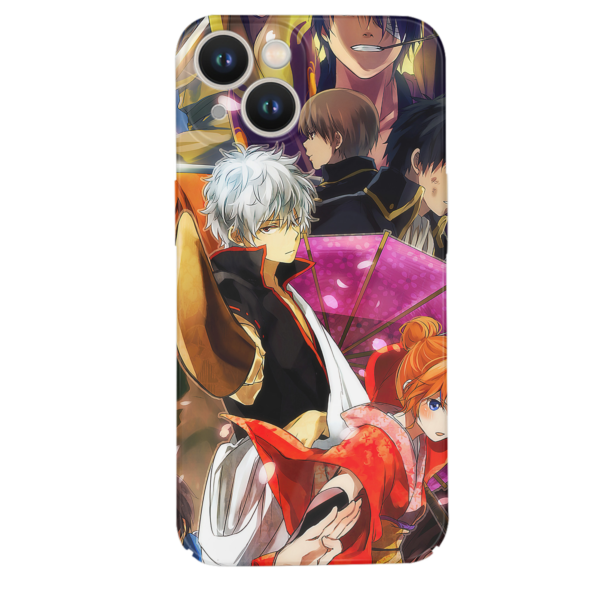 （画像用） ぎんたま 坂田銀時（さかたぎんとき） 神楽 志村新八（しむら しんぱち） GINTAMA Sakata Gintoki Kagura Shimura Shinpachi 【iPhone 14シリーズ対応】ハードケース